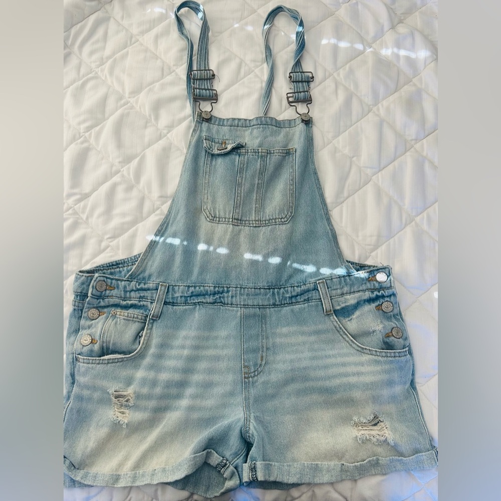 lei Light Blue Denim Overalls
